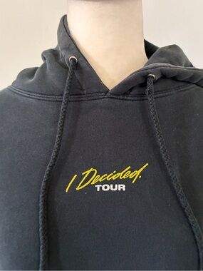 Big Sean I Decided Tour Floral Hoodie in Washed Black - Size Small